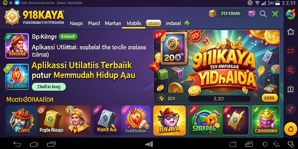 Tampilan antarmuka <strong>918KAYA</strong> yang sederhana dan fungsional.