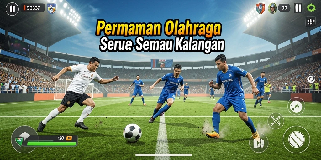 Tangkapan layar gameplay <strong>93337</strong> yang menampilkan aksi olahraga seru.