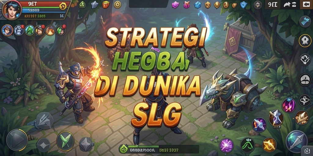 Tangkapan layar utama dari gameplay 9ET yang menunjukkan pertempuran epik.