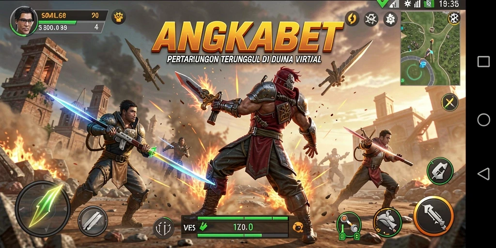 Tangkapan layar utama ANGKABET menampilkan aksi pertarungan yang mendebarkan.