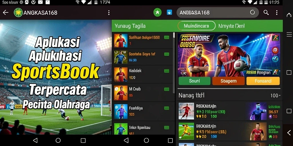 Tampilan utama ANGKASA168 dengan berbagai pilihan taruhan olahraga.