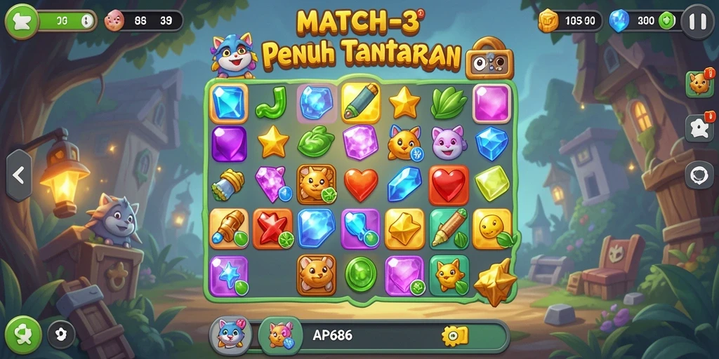 Gameplay seru dan penuh warna dari AP686.
