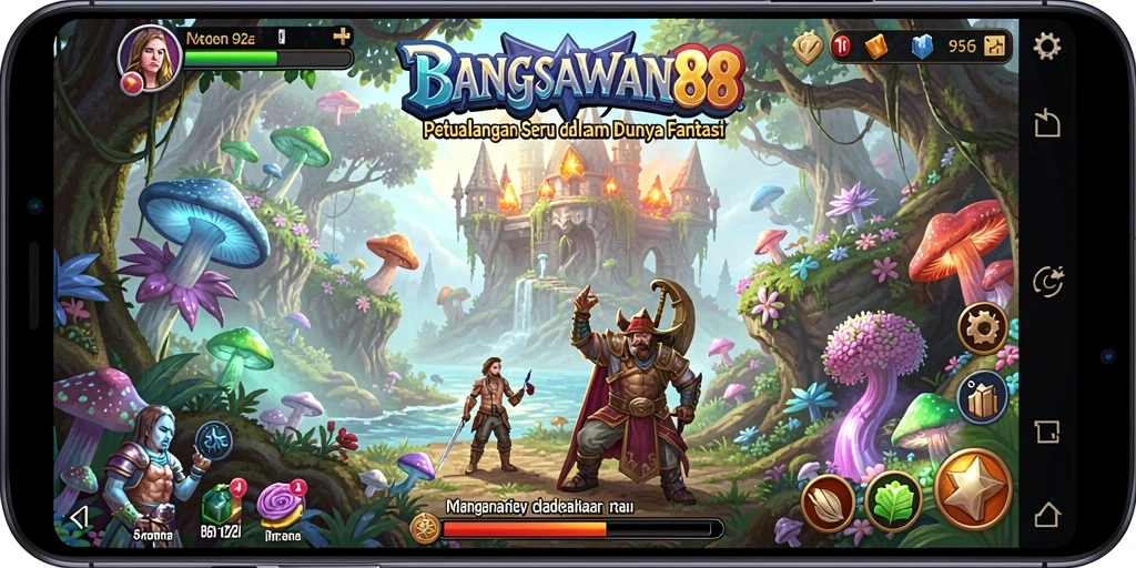 Tampilan gameplay seru di BANGSAWAN88 dengan karakter yang beraksi.