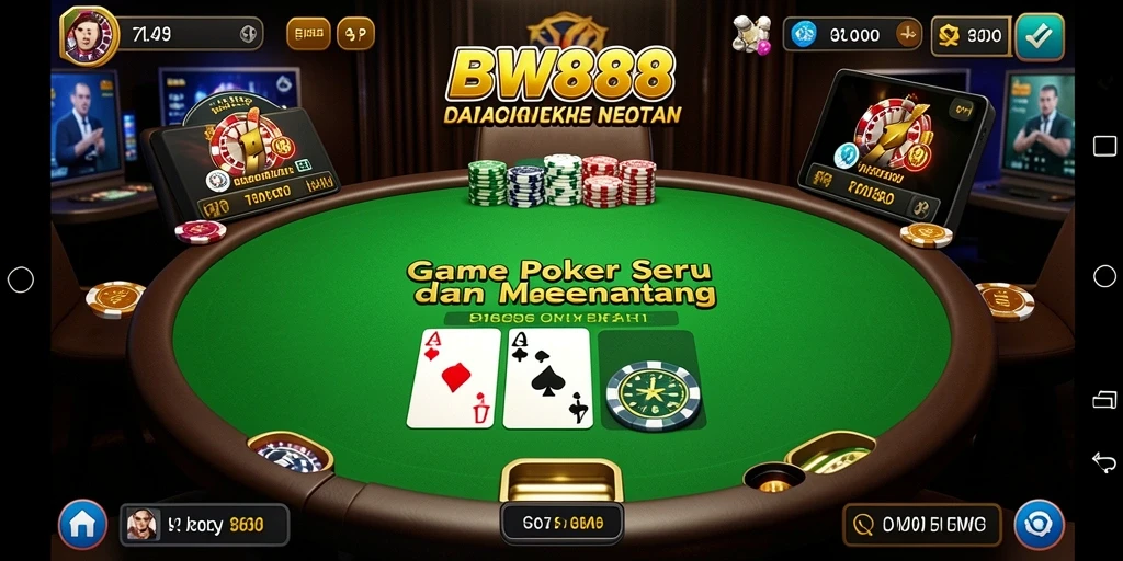 Gameplay menarik dalam aplikasi poker BW888.