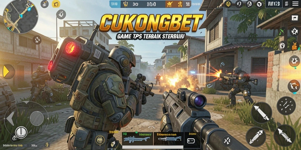 Tangkapan layar CUKONGBET menunjukkan aksi mendebarkan dalam gameplay TPS.