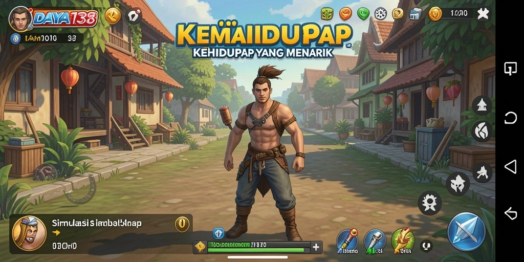 Tampilan gameplay menarik dari DAYA138 dalam simulasi kehidupan.