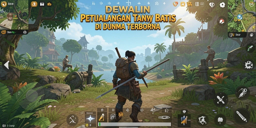 Gameplay DEWALIN menampilkan petualangan epik di dunia terbuka.