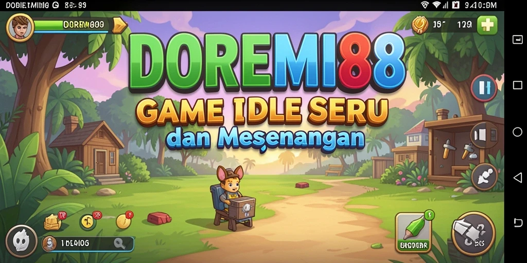 Screenshot DOREMI88 menunjukkan gameplay Idle yang menarik dan menyenangkan.