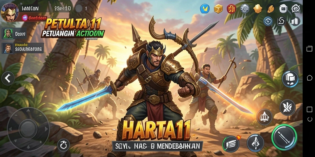 Tampilan gameplay seru HARTA11 yang penuh aksi dan tantangan.