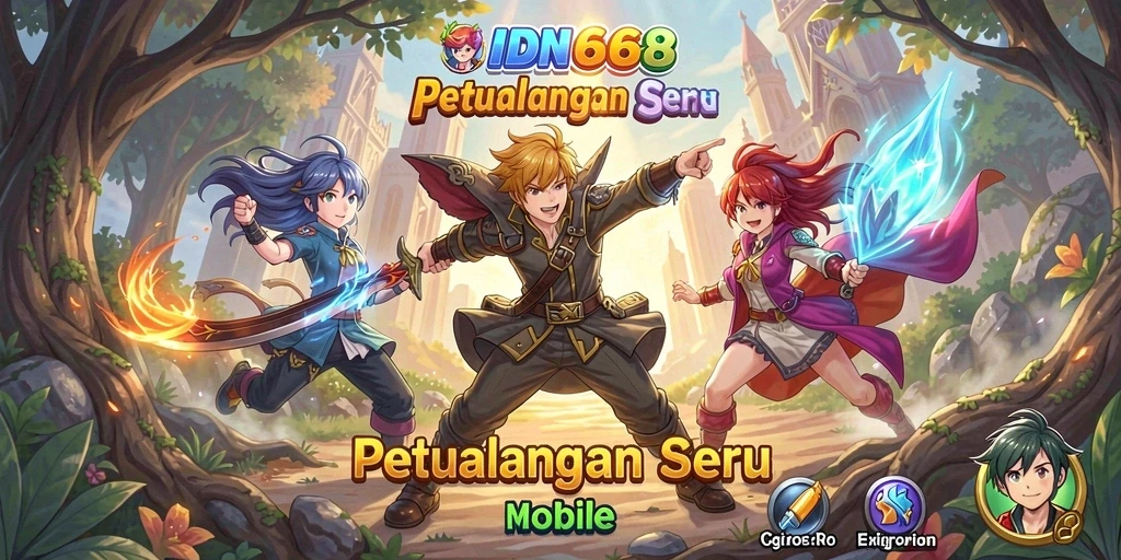 Tangkapan layar menampilkan aksi mendebarkan dalam IDN668 dengan karakter Anime.