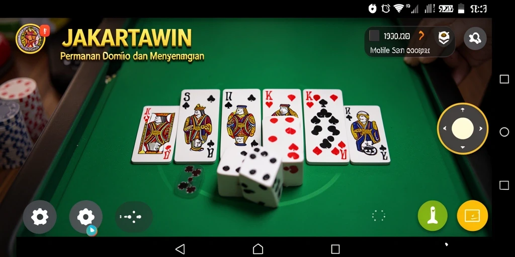 Tampilan menarik saat bermain domino di JAKARTAWIN.