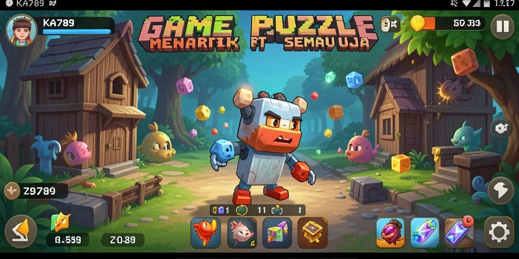 Tampilan dari permainan KA789 dengan gameplay puzzle yang menarik.
