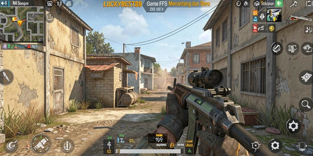 Tampilan gameplay LUCKYBEST88 yang mendebarkan dan grafis menawan.