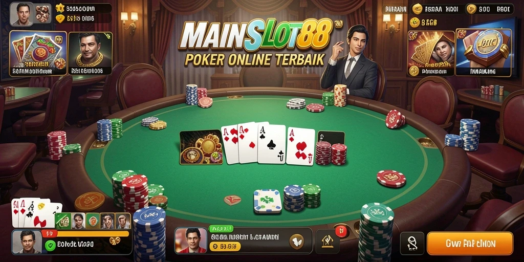 Tampilan menarik permainan poker di MAINSLOT88 dengan grafis yang memukau.
