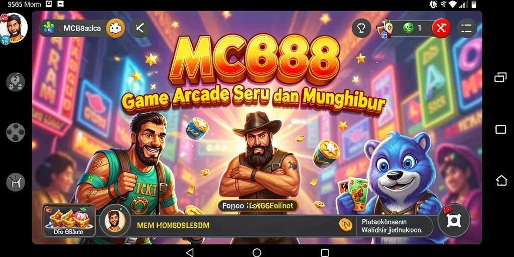 Tampilan gameplay seru MC888 dengan aksi Arcade yang menarik.