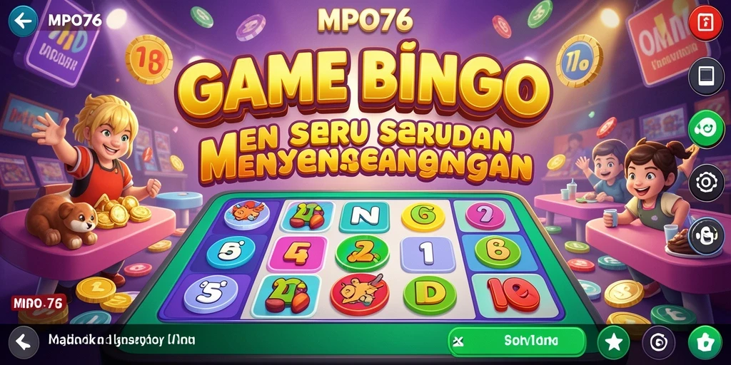 Tampilan gameplay seru dalam MPO76 saat bermain Bingo.