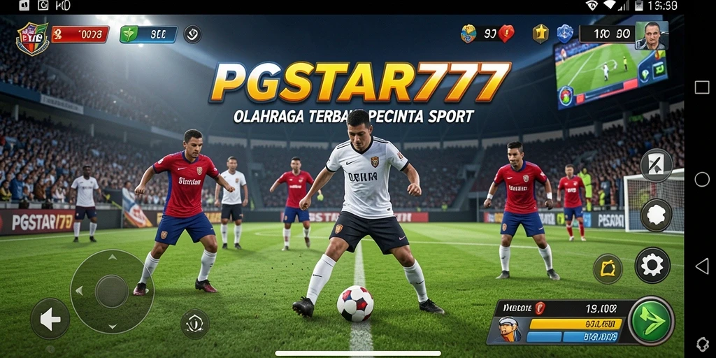 Tampilan gameplay PGSTAR777 yang menarik dan penuh aksi di lapangan olahraga.