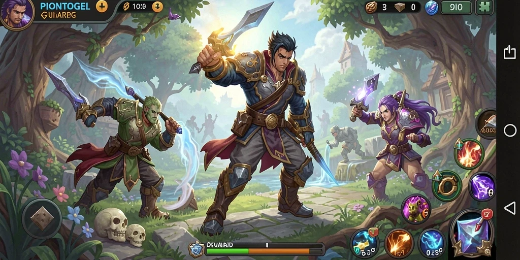 Tampilan gameplay seru dalam dunia ARPG PIONTOGEL.