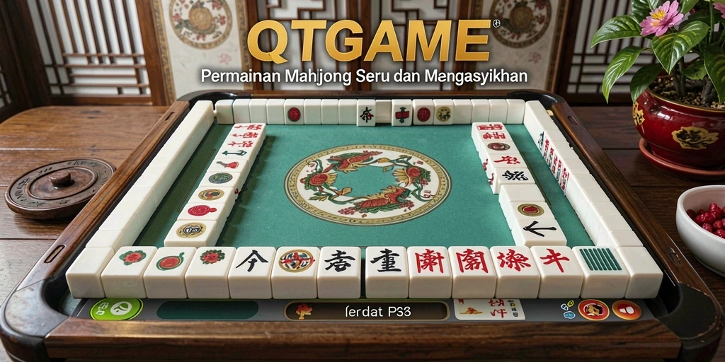 Tampilan gameplay Mahjong yang menarik dan mendebarkan di QTGAME.