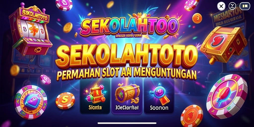 Tampilan menarik gameplay dan fitur slot SEKOLAHTOTO.