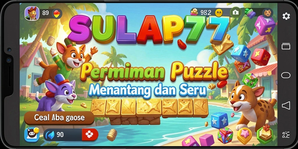Tampilan menarik dari gameplay SULAP777 dengan berbagai puzzle menantang.