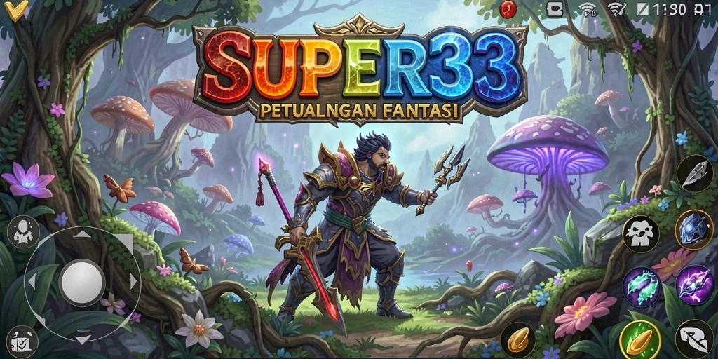 Tampilan permainan SUPER33 yang memukau dengan aksi RPG yang seru.