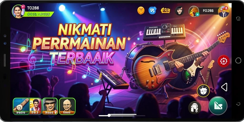 Screenshot TO288 menampilkan gameplay seru dalam menciptakan melodi.