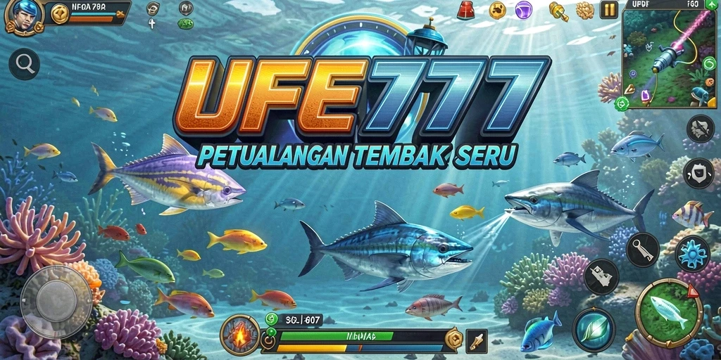 Tangkapan gambar gameplay <strong>UFO777</strong> yang seru dalam menangkap ikan.